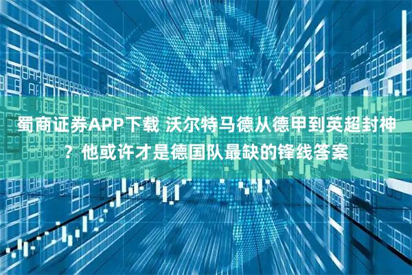 蜀商证券APP下载 沃尔特马德从德甲到英超封神？他或许才是德国队最缺的锋线答案